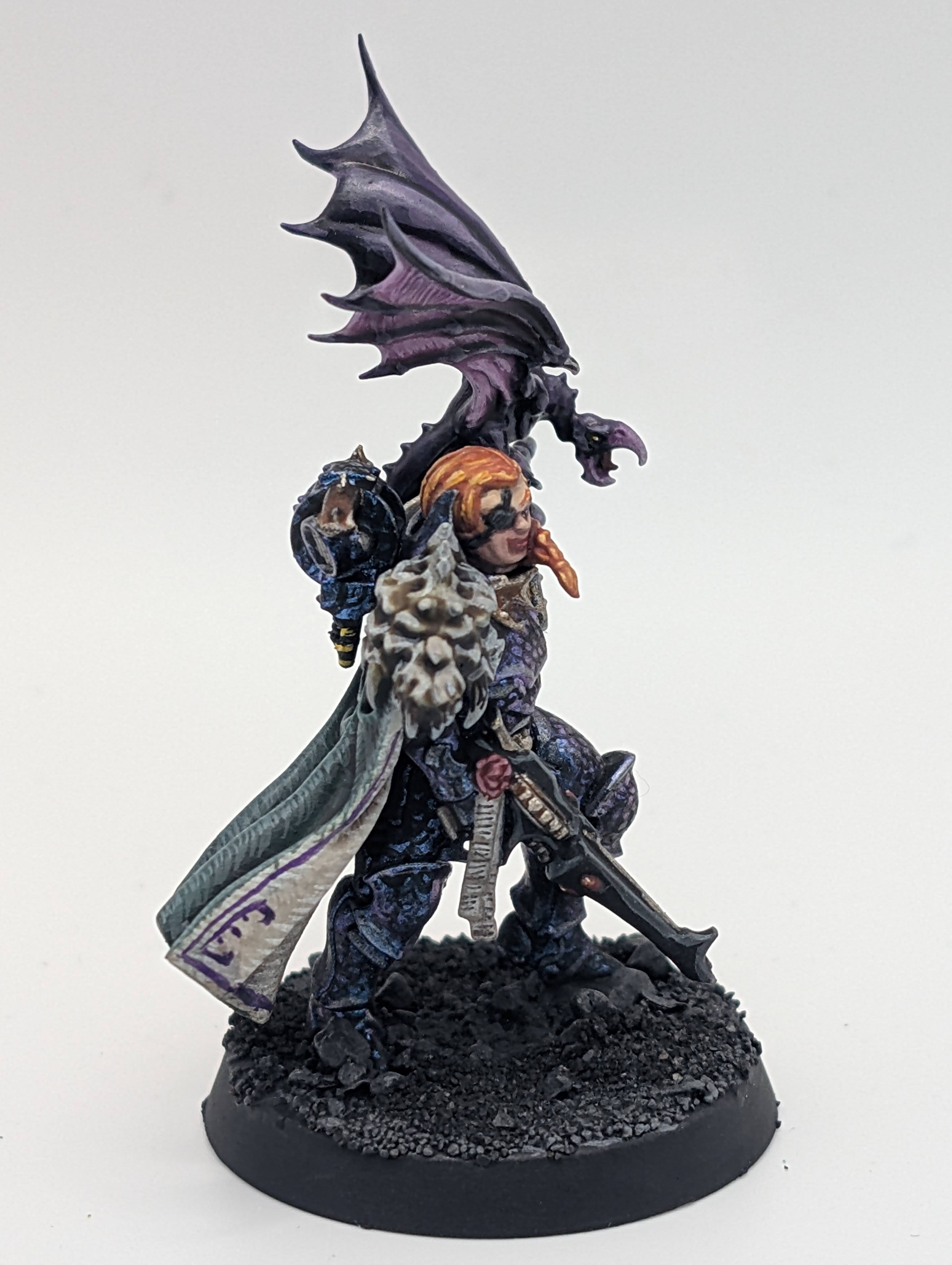 Kitbashed Inquisitor Lord Kyra Draxus from the side