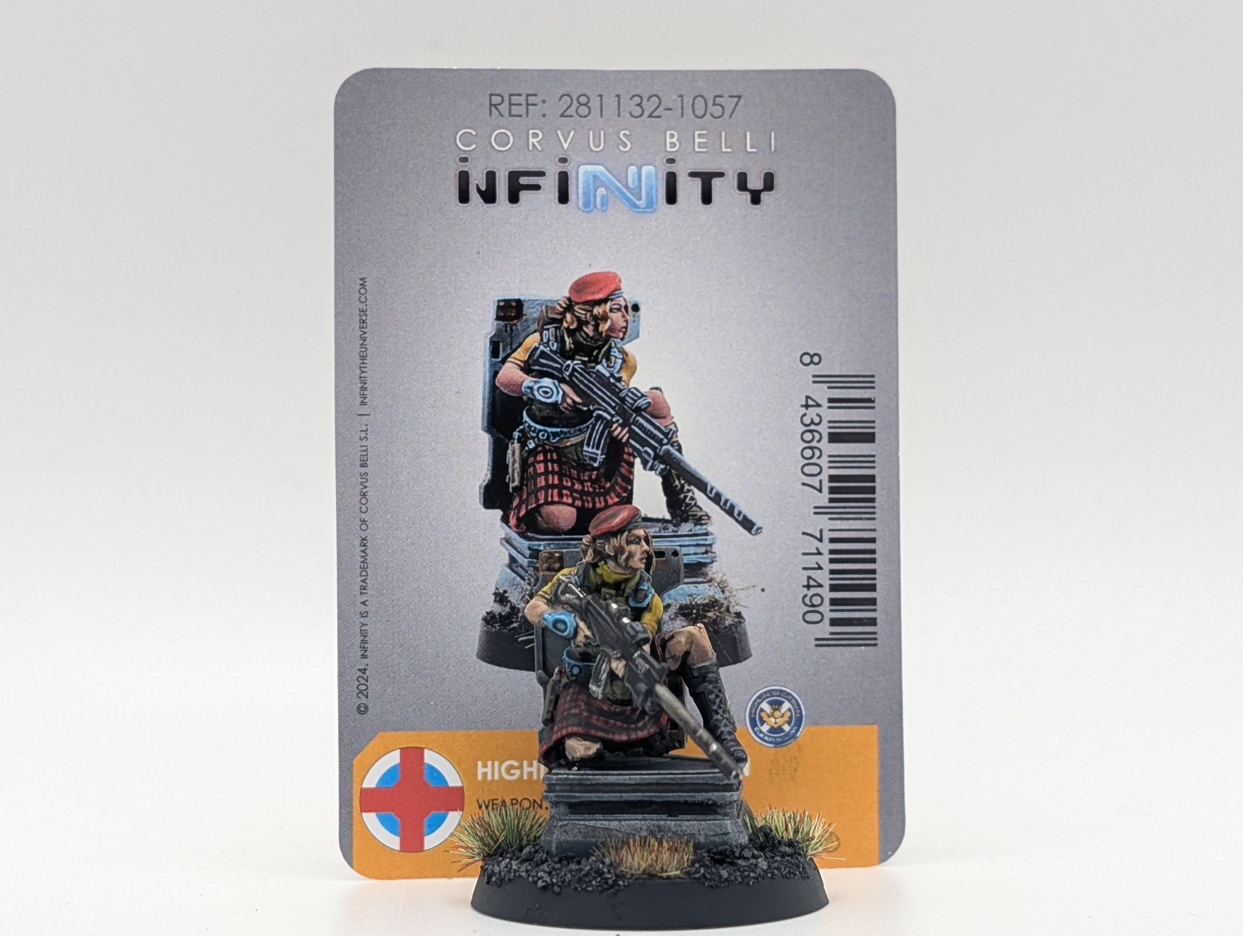 Infinity Highlander Cateran from the front